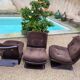 Set of 3 Albert Jacob easy chairs for Grosfillex 1970