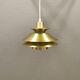 Small hanging lamp from Danish Top-lamps, in brass colored aluminum, produced in the 1980s