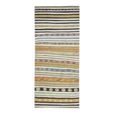 Tapis coureur vintage turc en laine et coton noué à la main des années 1970, 139x323.