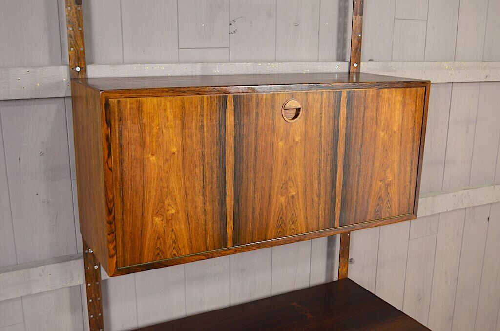 Danish wall system in Rio Poul Cadovius rosewood 1960