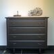 Commode vintage noire