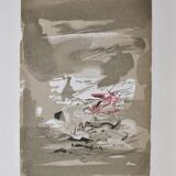 ZAO Wou-Ki: Sunset, Woodcut