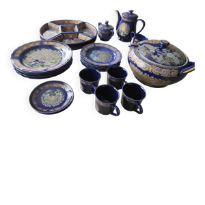 Ensemble vaisselle vintage - bleue