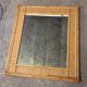 Large mirror bamboo rattan 1970 86x97cm