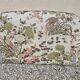 Vintage fabric headboard
