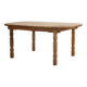 brutalist dining table | vintage table | oak | extendable