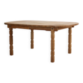 brutalist dining table | vintage table | oak | extendable