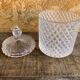 Vintage Molded Glass Bonbonnière Sugar Bowl #D903