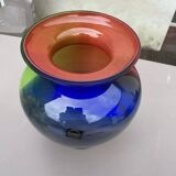 makora multi-color glass vase.