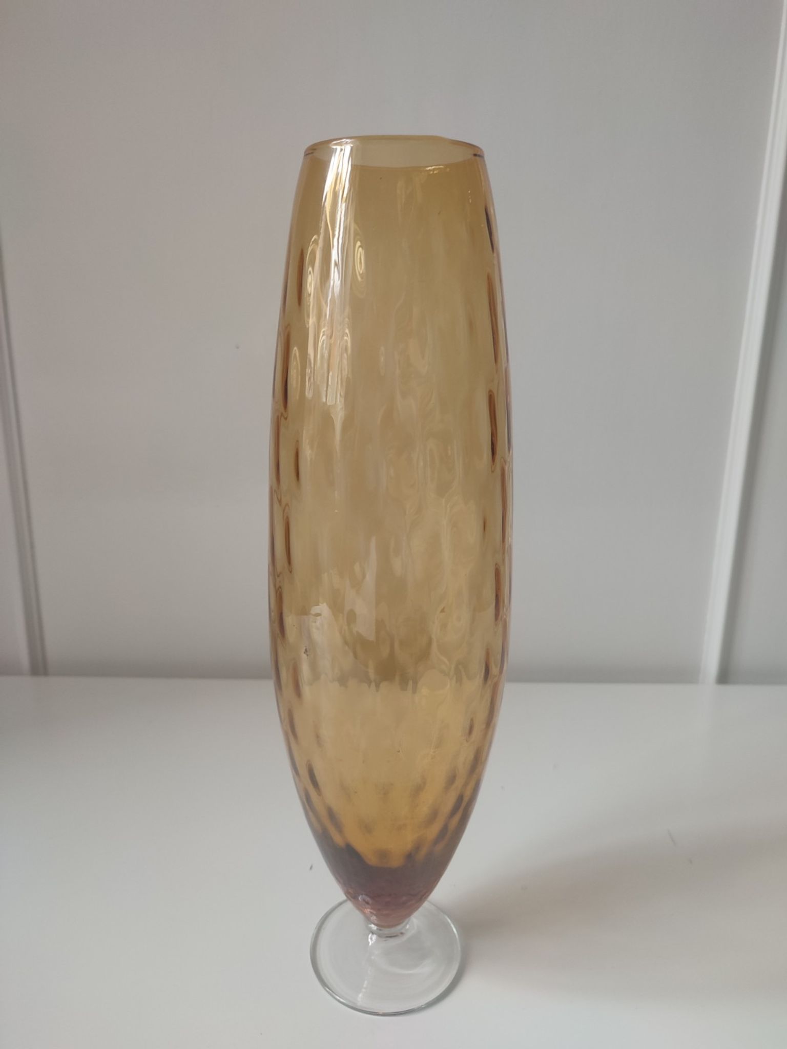 Vase vintage italien en verre