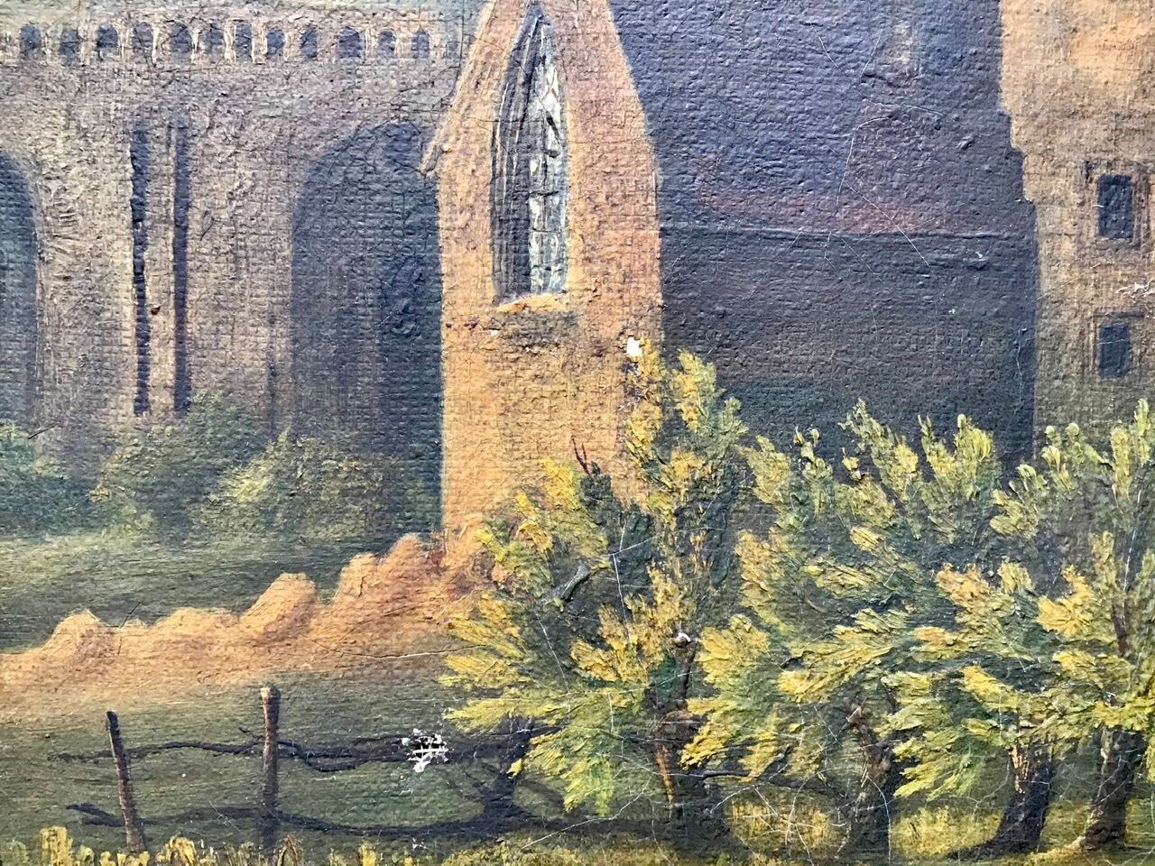 Landscape, oil on canvas, 19th Century