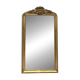 Miroir ancien 173/94,5cm Louis-Philippe à fronton et perlé trumeau