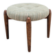 Stool - vintage teak pouf from the 1960s