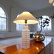 Rare Midcentury Modern crystal bubble table lamp by Orrefors Carl Fagerlund.