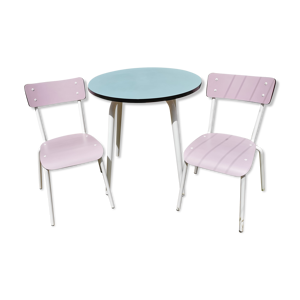 Ensemble table & 2 chaises