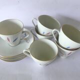 6 German porcelain coffee cups