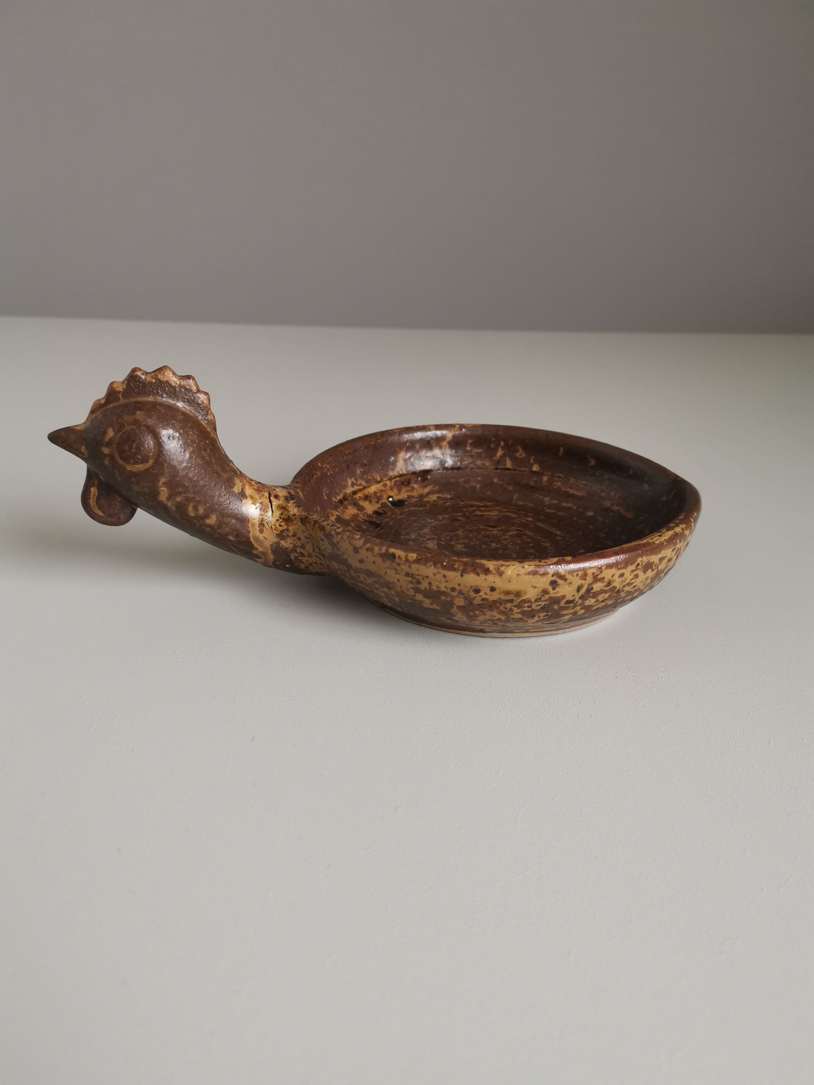 André Bodin zoomorphic cup signed in sandstone