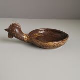 André Bodin zoomorphic cup signed in sandstone