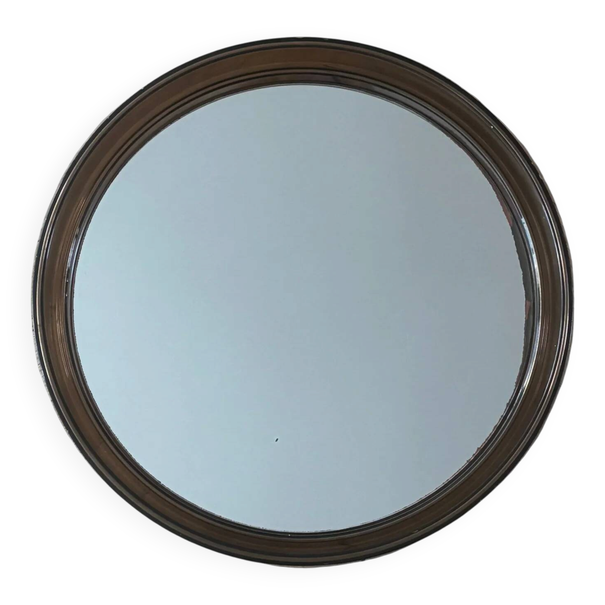 70's smoked plastic mirror