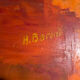 Oil on canvas modern still life signed