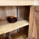 Antique two-body buffet in solid wood (restored)