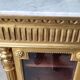 Louis xvi display cabinet in gilded wood
