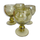 Set de 4 verres de Biot vert kaki