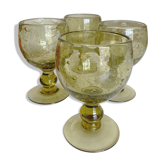 Set of 4 glasses of khaki green Biot