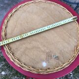 Rattan mirror