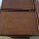 Vintage dressing table/chest - woven rattan - 5 drawers - mirror - 1960s/70s