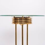 Impressive Large Brass Halogen floor lamp 1980s