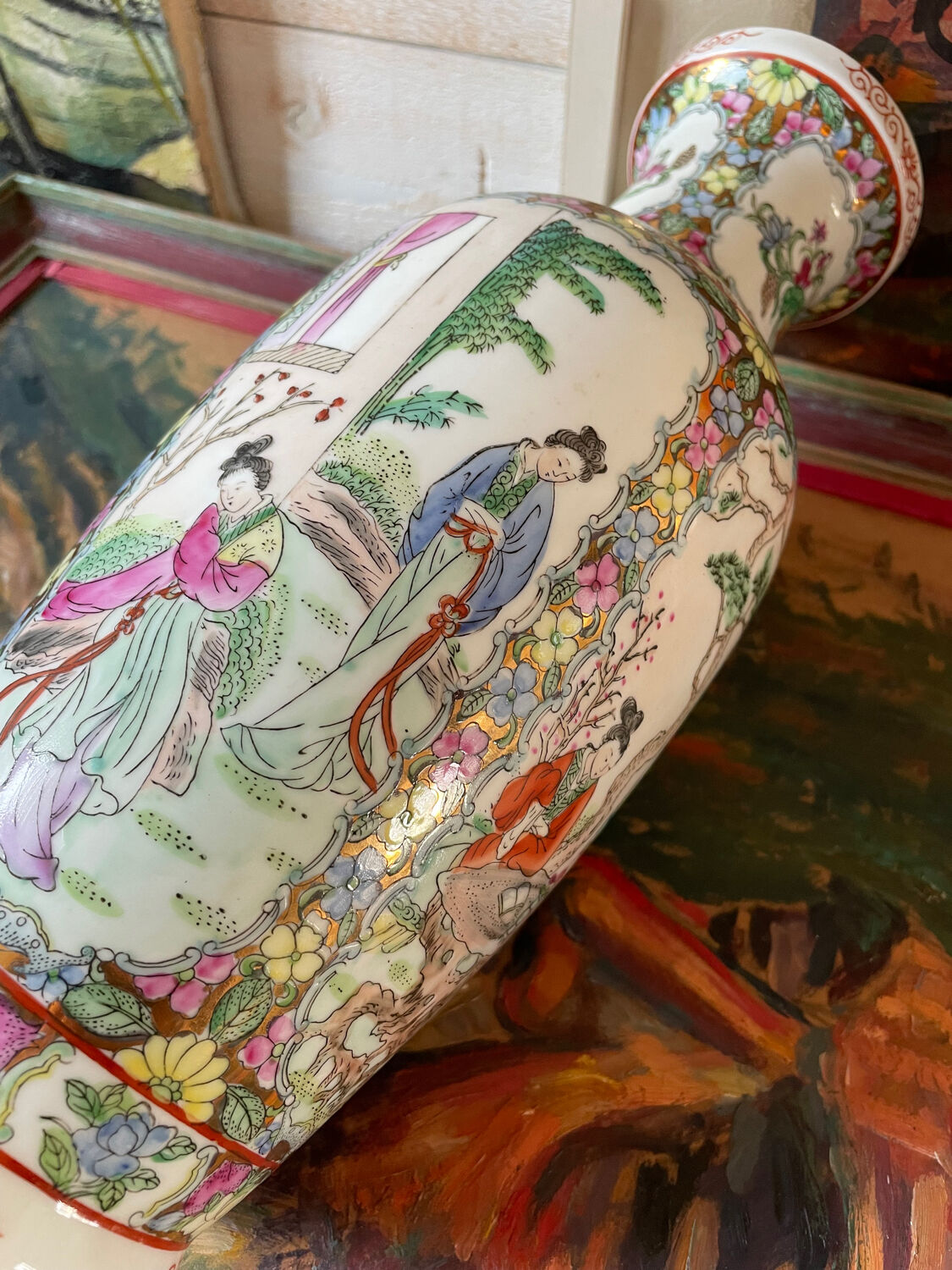 Stamped Chinese vase