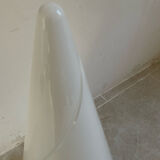 Conical lamp in opaline of Murano vintage 52 cm
