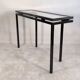 Magnificent console design by Pierre Vandel Paris 1970s black lacquered.