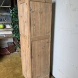 Wardrobe with 1 raw wood door