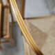 Set de 4 chaises en pin et jonc vintage