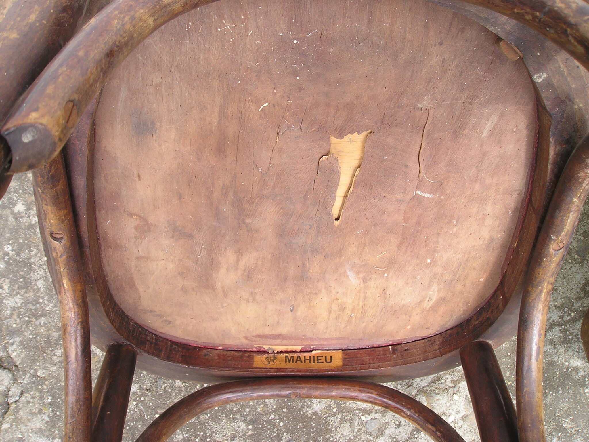 Pair of Mahieu bistro chairs