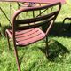 Série de 4 chaises en métal