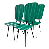 Green skai chairs from the 1950s