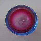 Sommerso Murano Glass Ashtray, Italy, 1960s