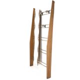 Cherry Veneer Entryway Coat Rack with Mirror, Italy