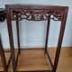 3 Chinese nesting tables in wood and brass.