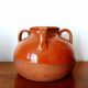 Vintage glazed pottery vase