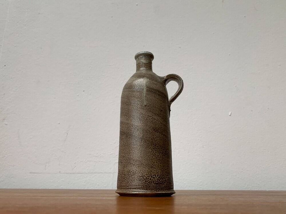 Mid-Century Minimalist Studio Pottery Carafe Vase, 1960s