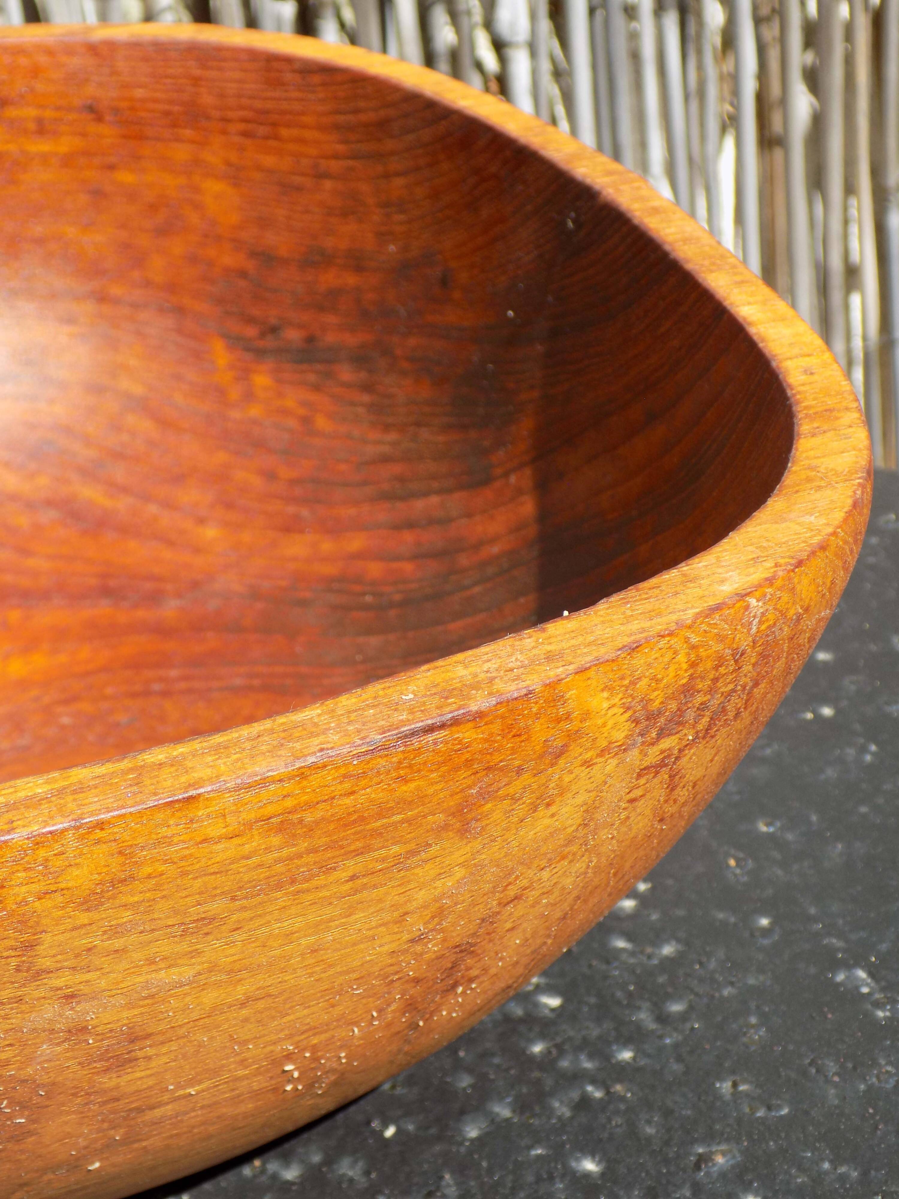 Wooden salad bowl
