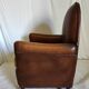 Leather club chair model cathedral circa 1970