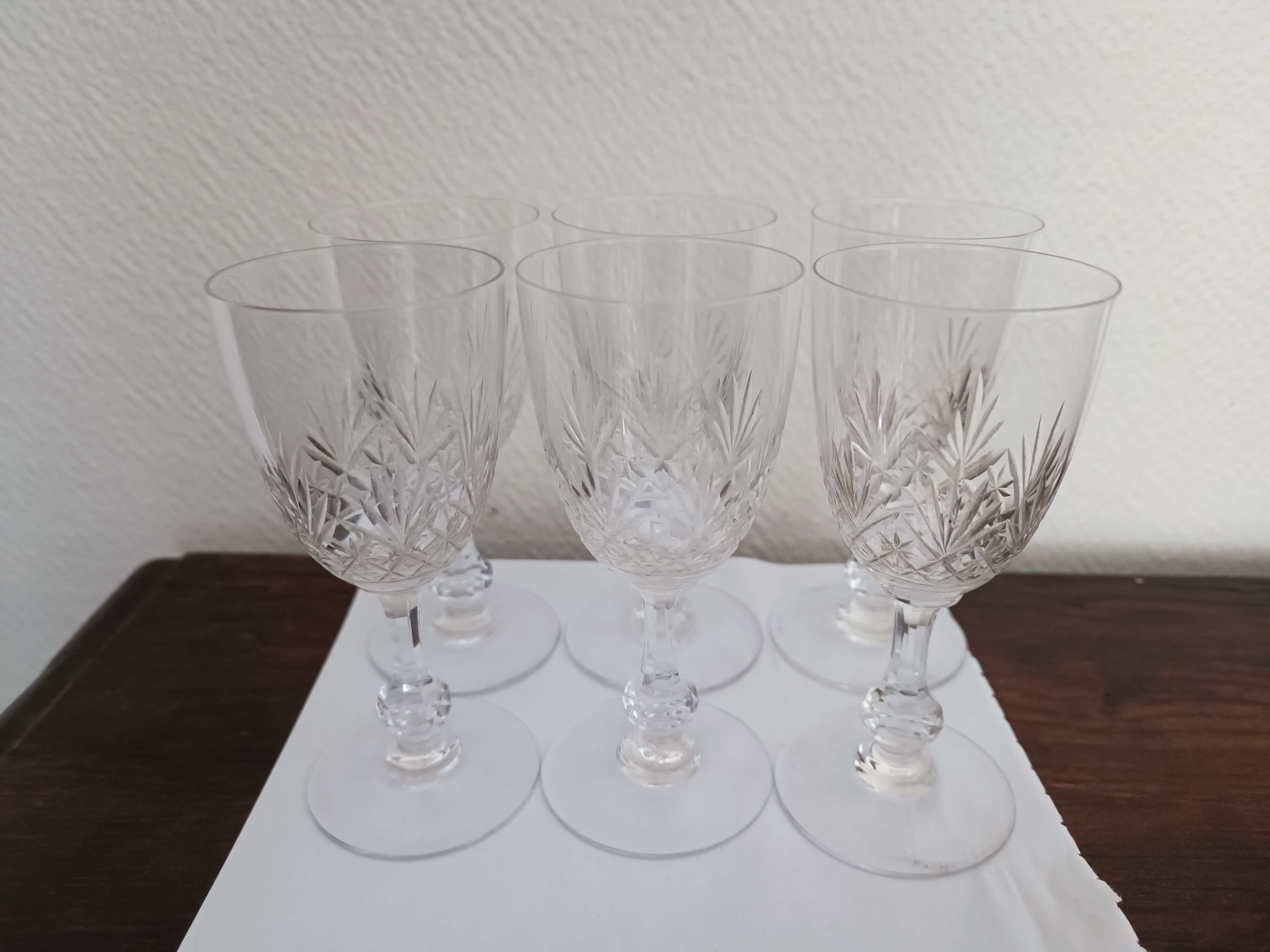 6 glasses in Porto / Aperitif Saint Louis Massenet