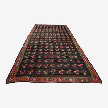 Turkish kilim rug,405x195 cm