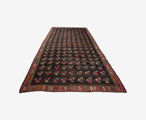 Turkish kilim rug,405x195 cm
