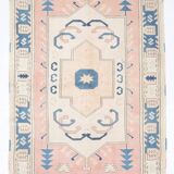 5x7 Peach & Blue Contemporary Vintage Rug, 154x226Cm SK22969